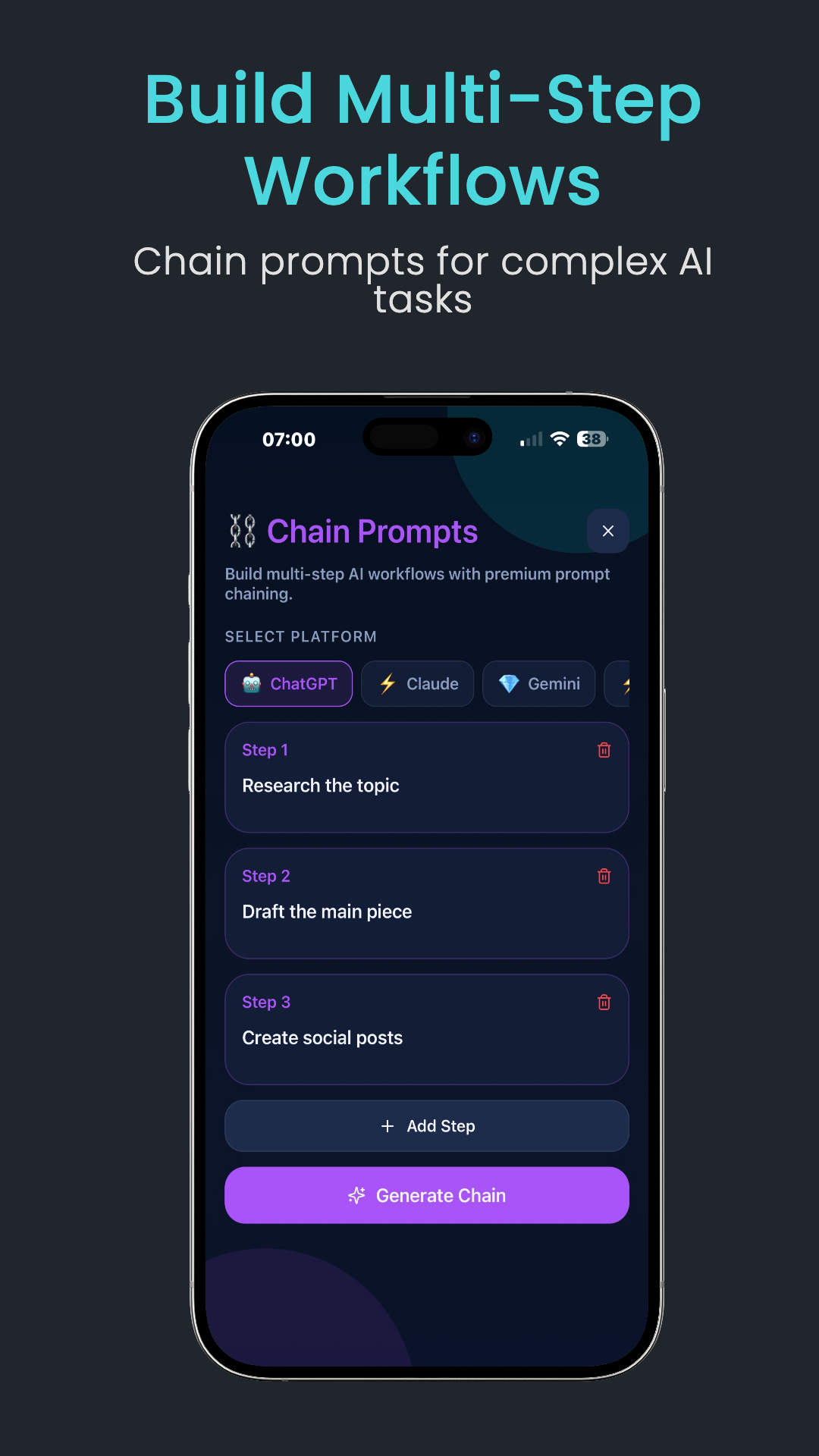 Build Multi-Step Workflows